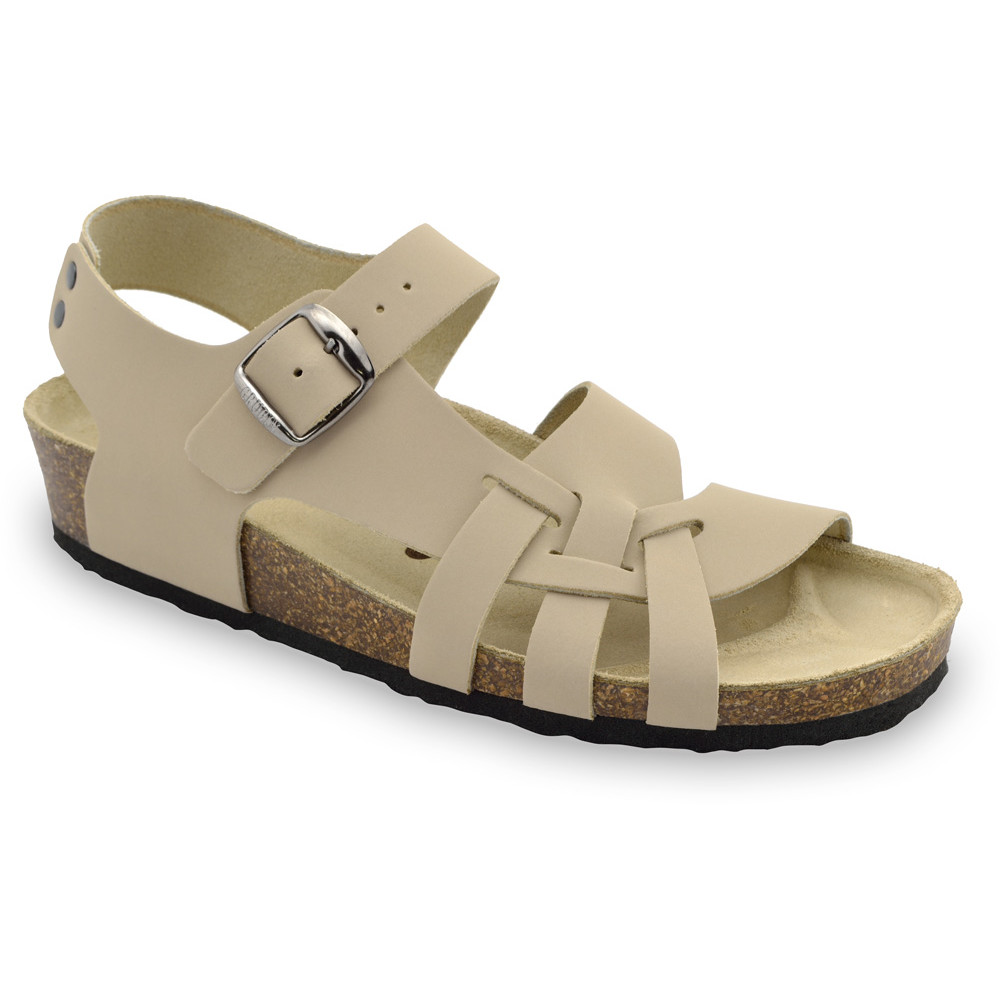 PISA kožené dámské sandály (36-42) - béžová, 37