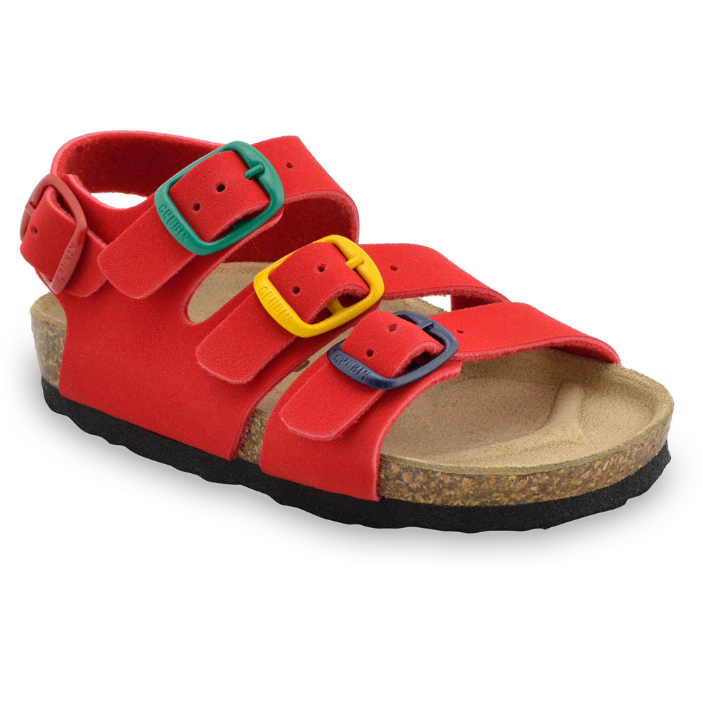 CAMBERA sandały dla dzieci - sztuczna skóra (23-29) - czerwony, 29