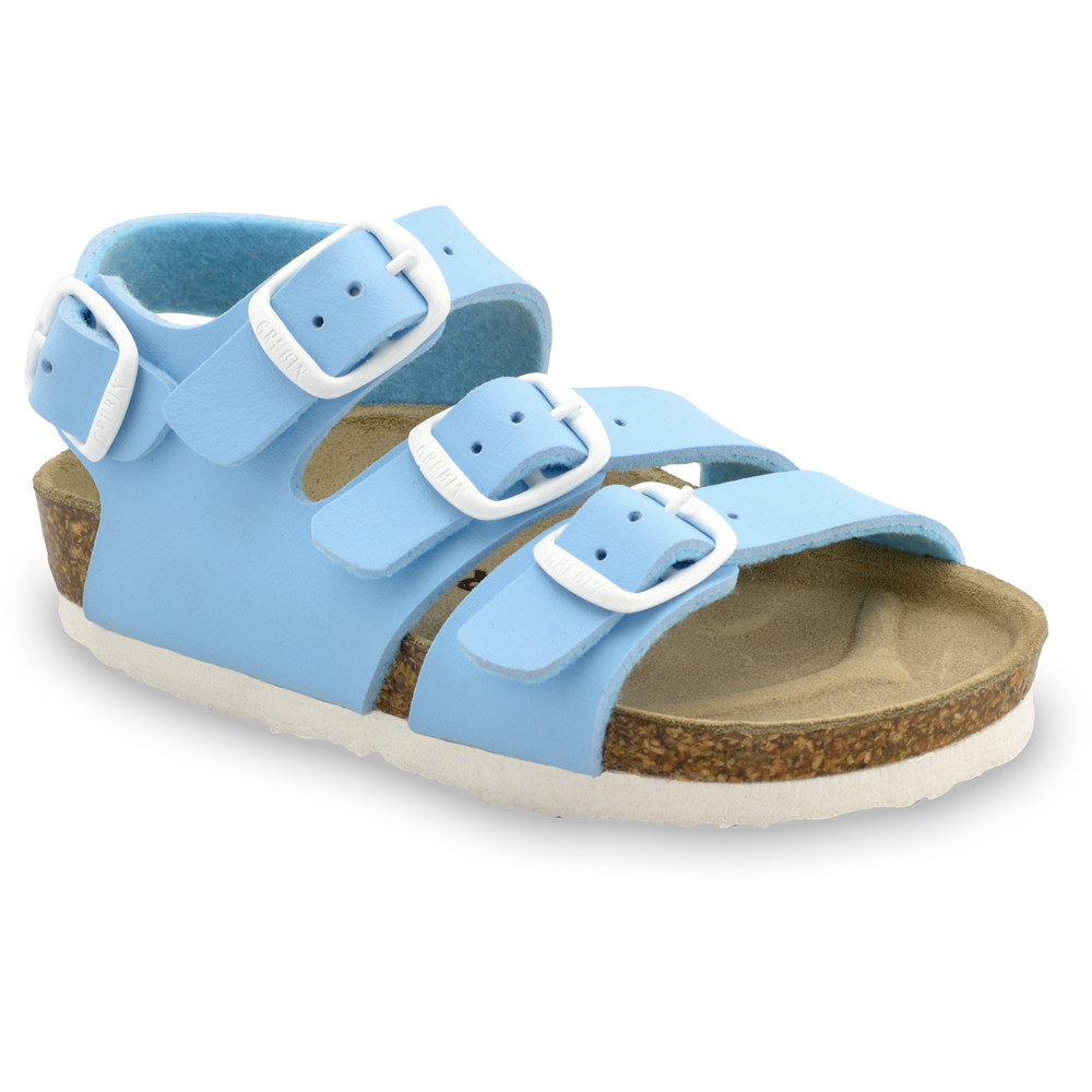 CAMBERA Kids sandals - leatherette (23-29) - light blue, 29