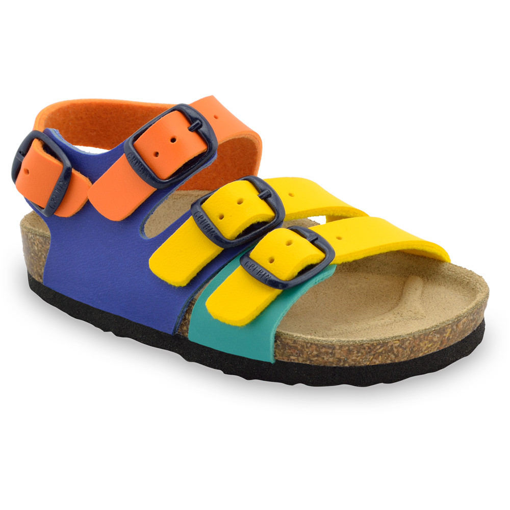 CAMBERA Kids sandals - leatherette (23-29) - blue matte, 25