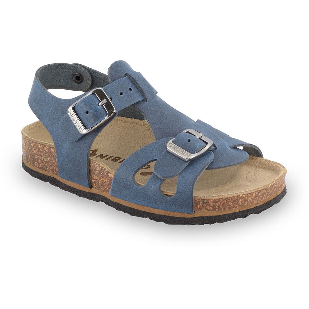 ORLANDO Kids sandals - leather (23-29) - blue, 29