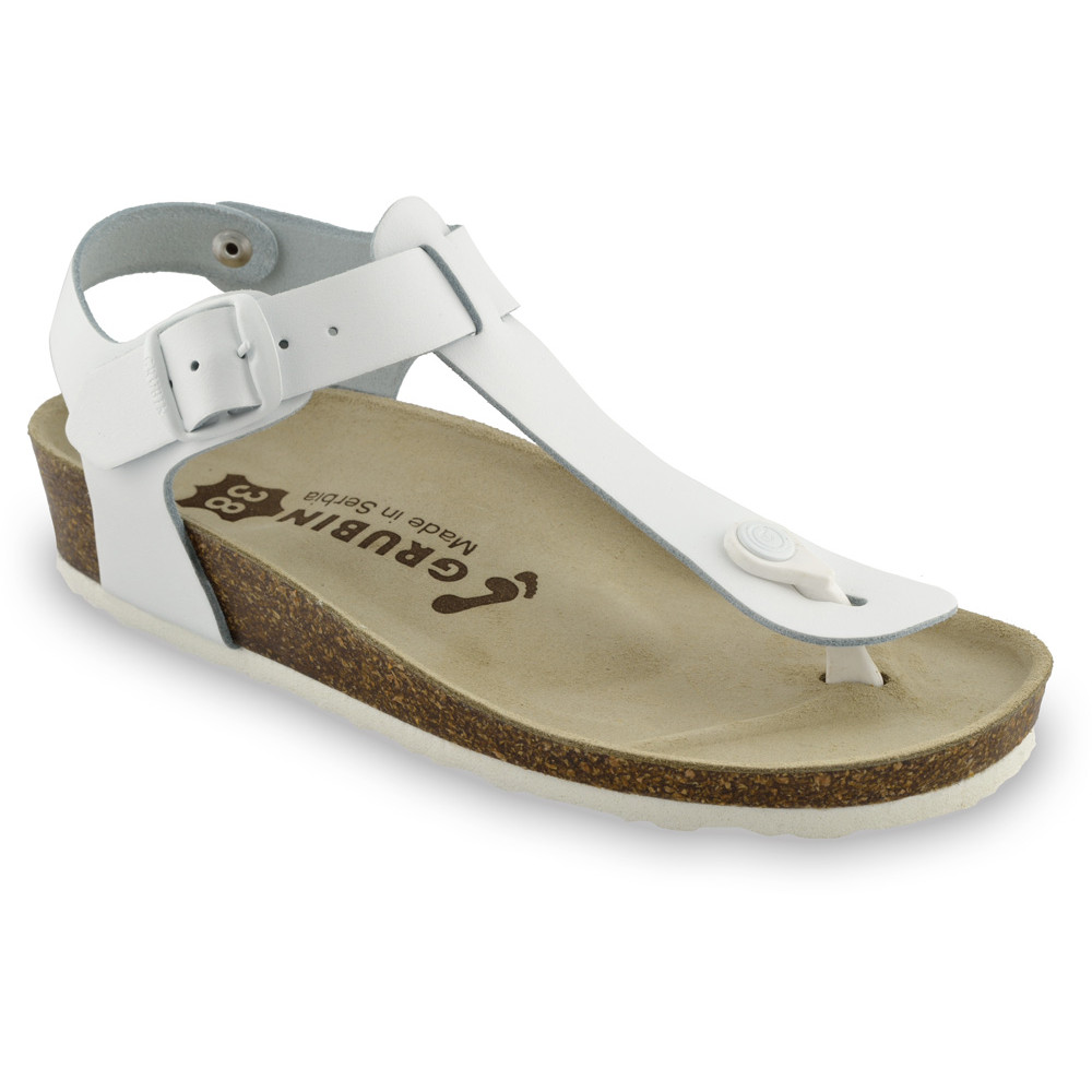 TOBAGO Women's sandals with thumb support - leather (36-42)