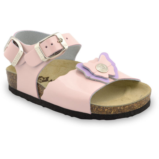 BUTTERFLY sandále pre deti - koža (23-29)