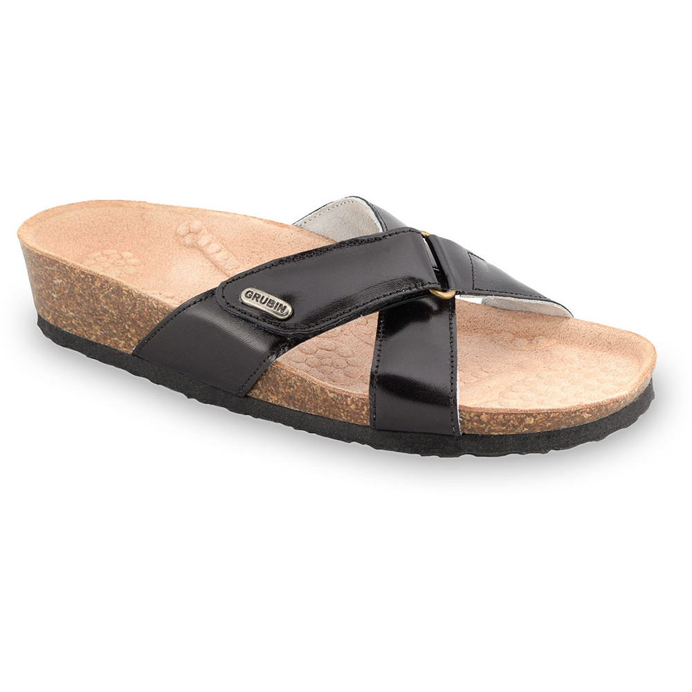 EMILIANA Women's slippers - leather (37-41) - black, 40
