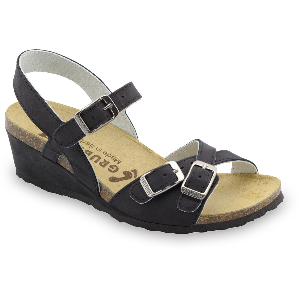 ILIRIJA Women's sandals - leather (36-42) - black, 38