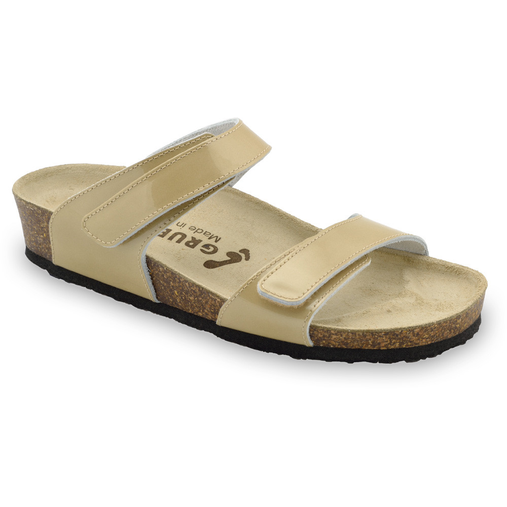 HIGIJA Women's slippers - leather (36-42) - gold, 36