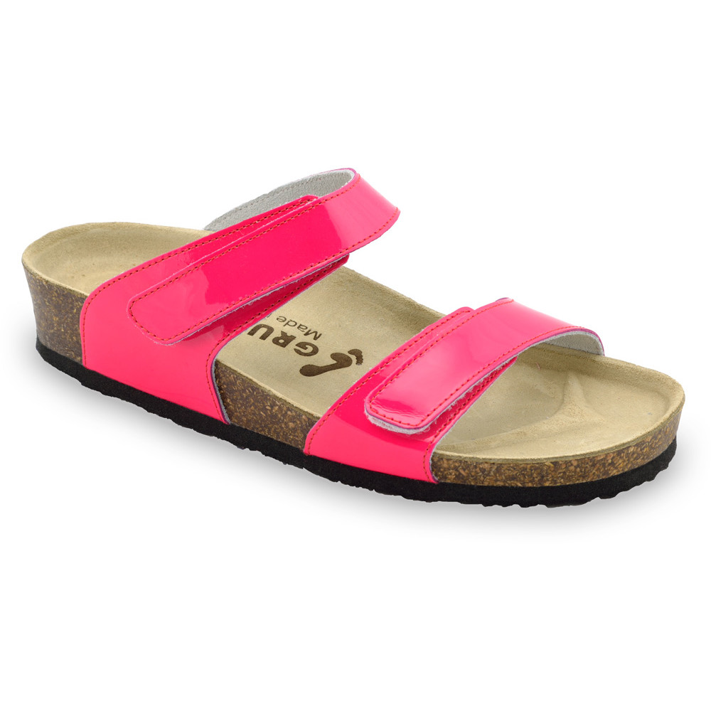 HIGIJA Women's slippers - leather (36-42) - pink, 40