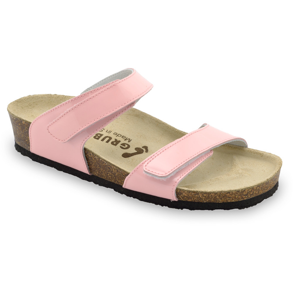HIGIJA Women's slippers - leather (36-42) - light pink, 41