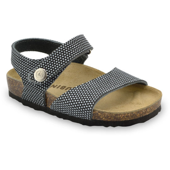 LEONARDO sandále pre deti - koža kast (23-29)