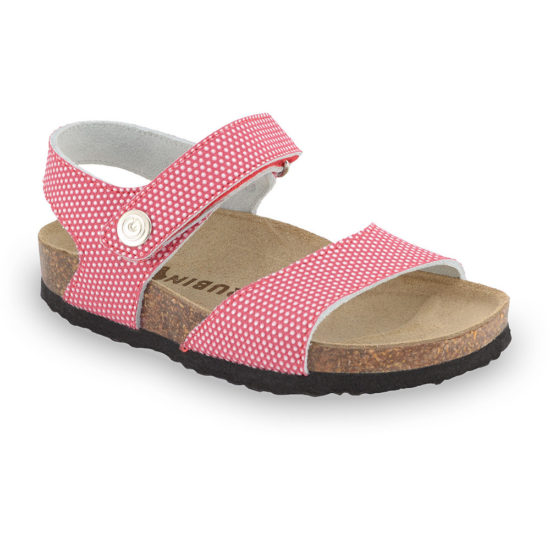 LEONARDO sandále pre deti - koža kast (23-29)