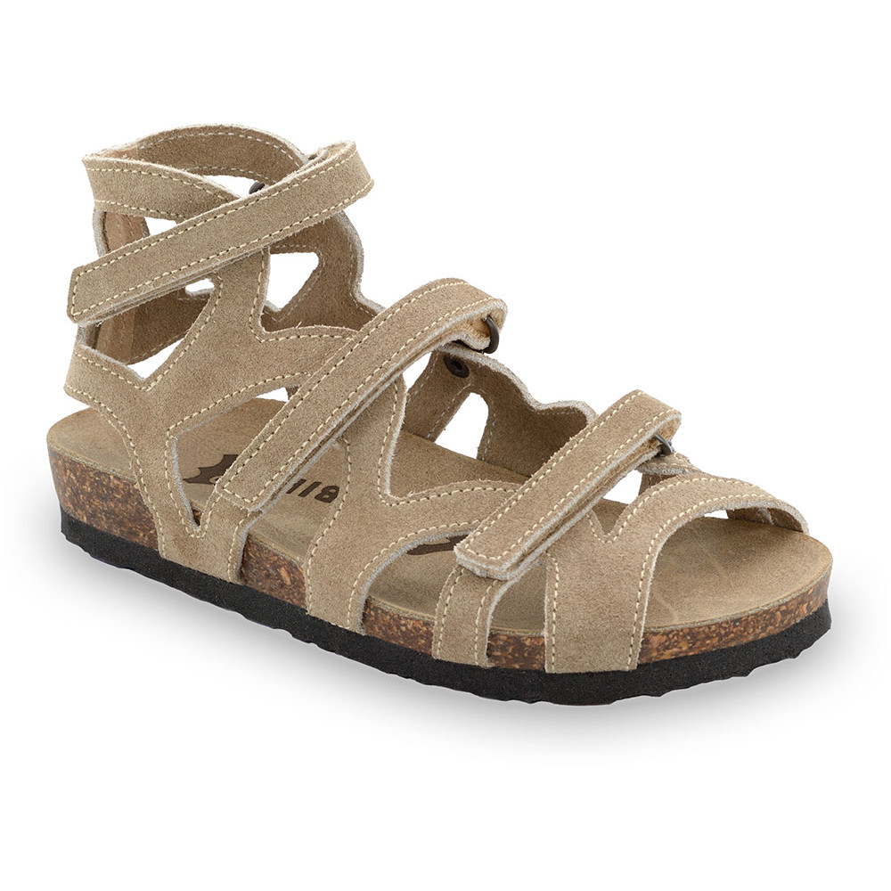 MERIDA sandále pre deti - koža (30-35) - hnedá, 35