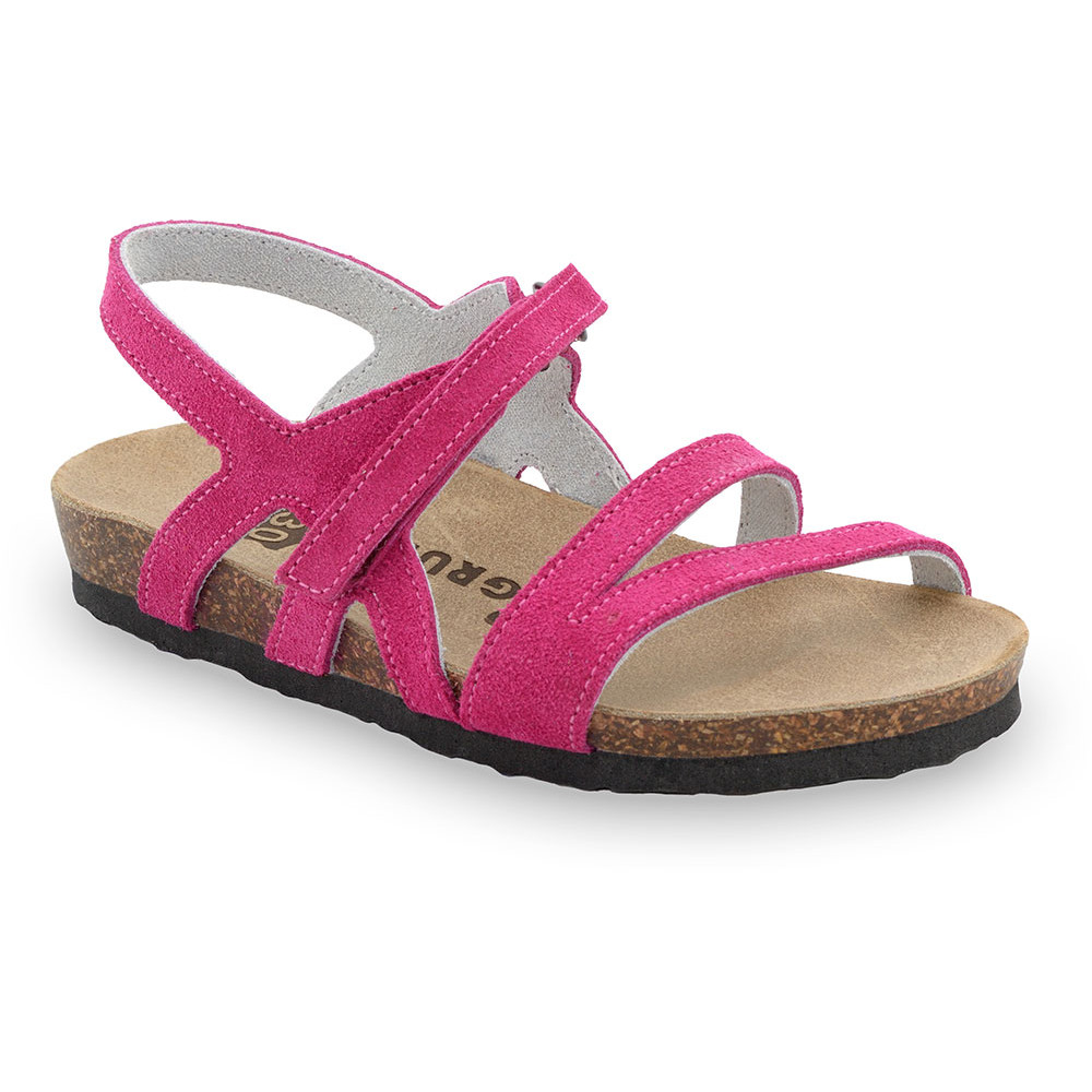 BELLE sandále pre deti - koža (25-29) - ružová, 27