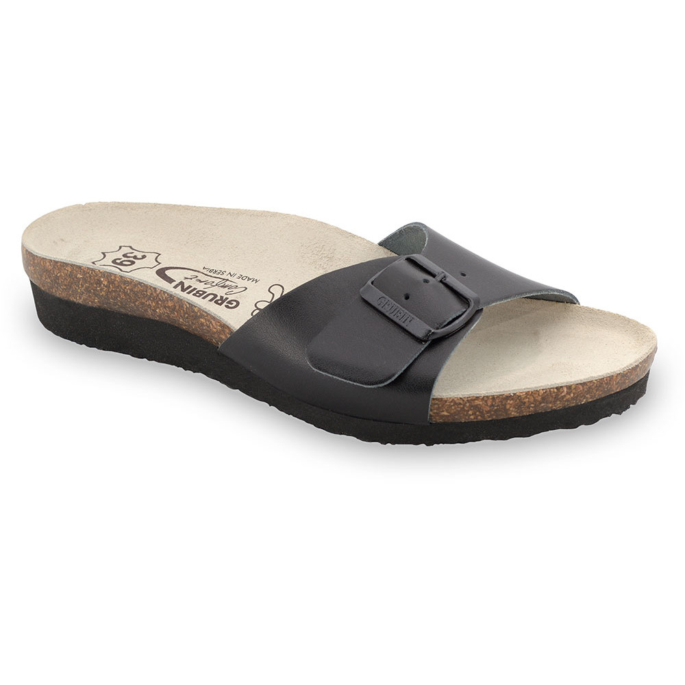 TOPEKA Silverplus slippers - leather (36-42)